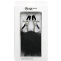 SS S&M Feathered Nipple Clamps Black