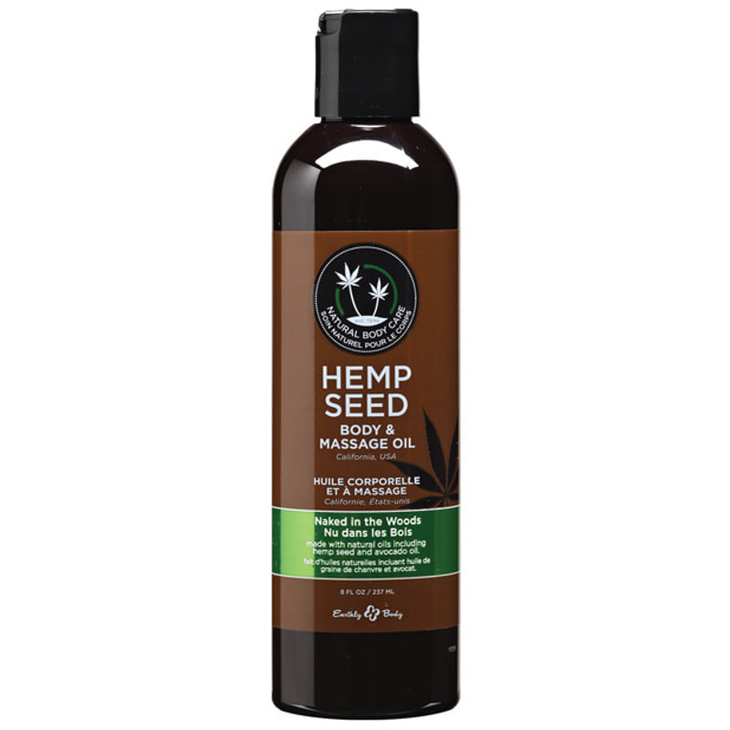 Earthly Body Massage & Body Oil - 8 oz Naked in the Woods