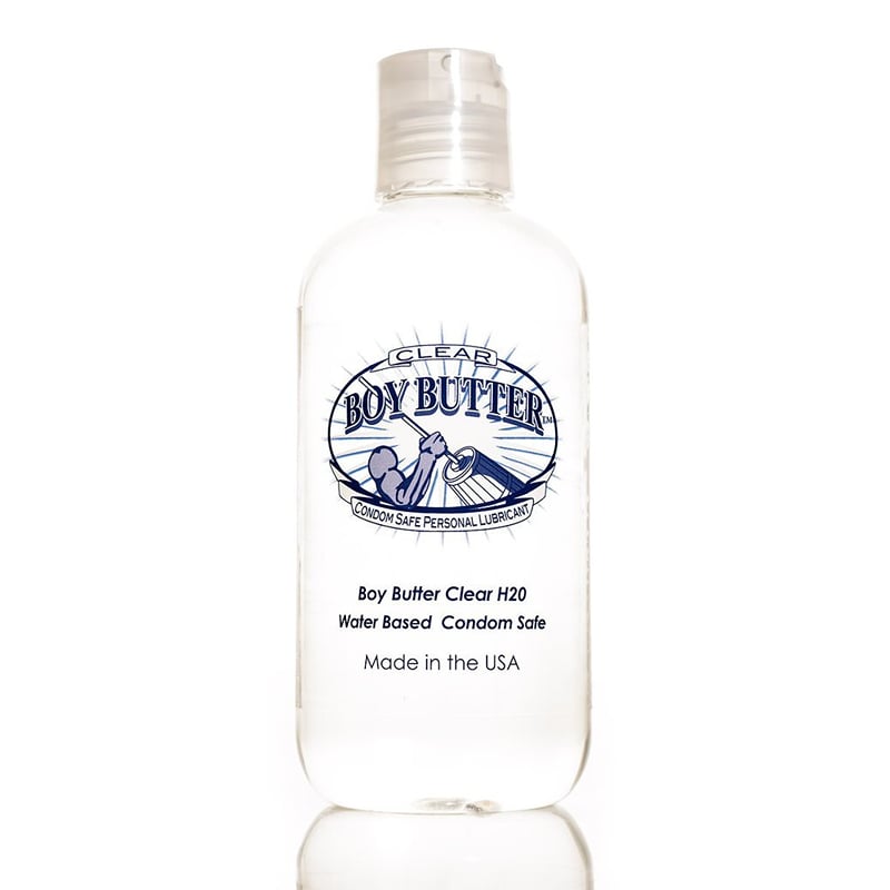 Boy butter clear 8 oz bottle