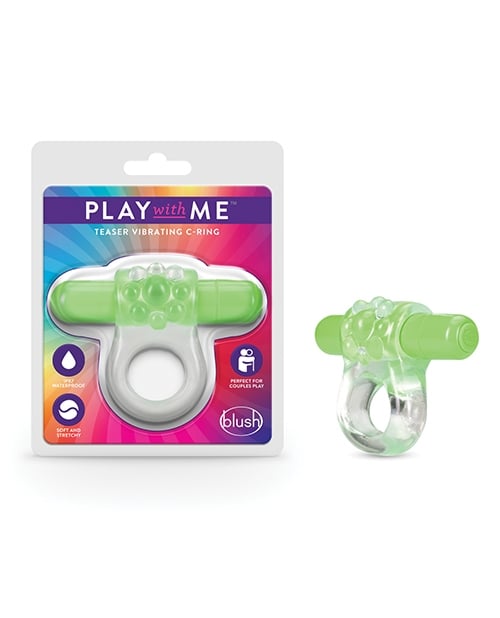 Play with Me Teaser Vibrating C-Ring Green