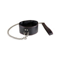 Sultra Lambskin 2 1/2" Collar w/24" Chain - Black