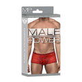 Mini short stretch lace medium red