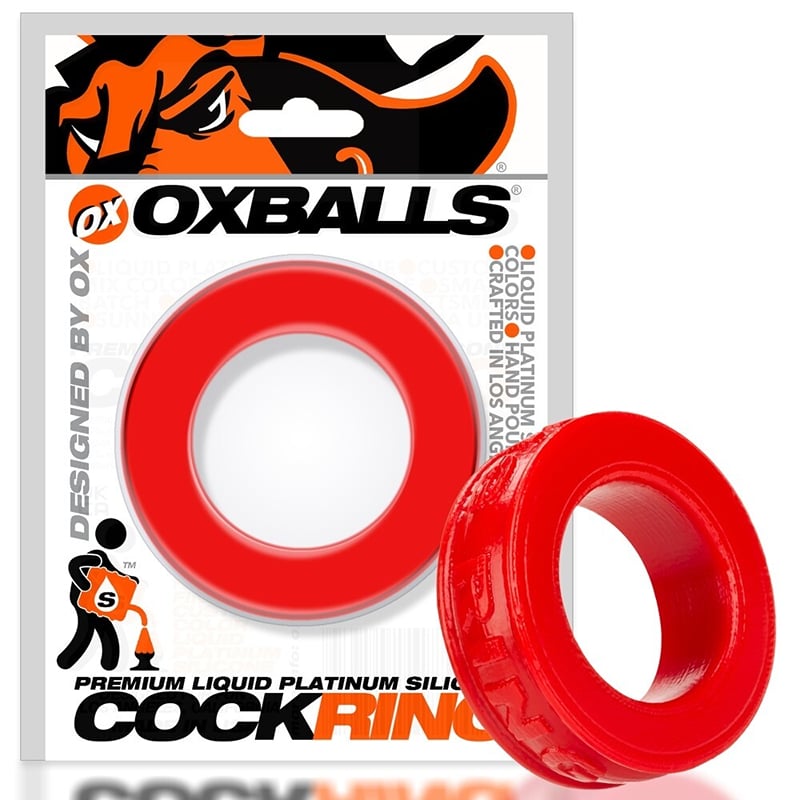 Pig-ring comfort cockring red oxballs