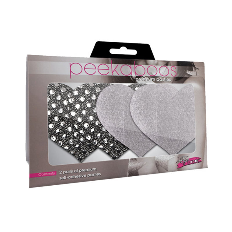 Dark Angel Hearts - Silver Pack of 2