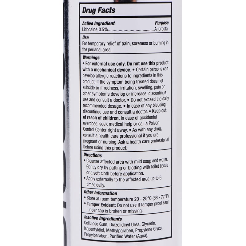 Passion Anal Desensitizing Lubricant - 3.5 Percent Lidocaine - 8.25 Fl. Oz.
