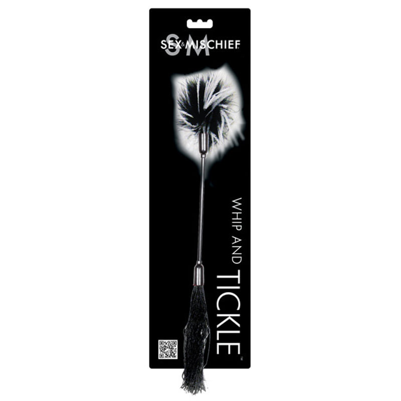 Sex & Mischief Whip & Tickle - Black/White