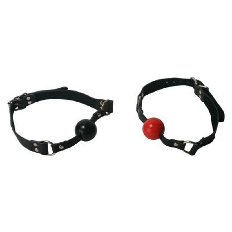 Black Silicone Ball Gag
