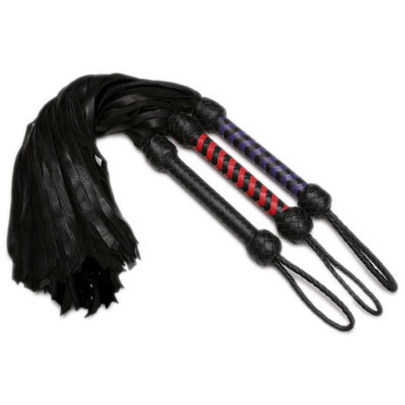 Strict Leather Premium Deerskin Flogger- Purple