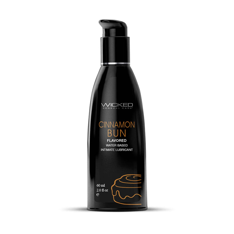 Aqua Cinnamon Bun Flavored Water Based Intimate Lubricant - 2 Fl. Oz.