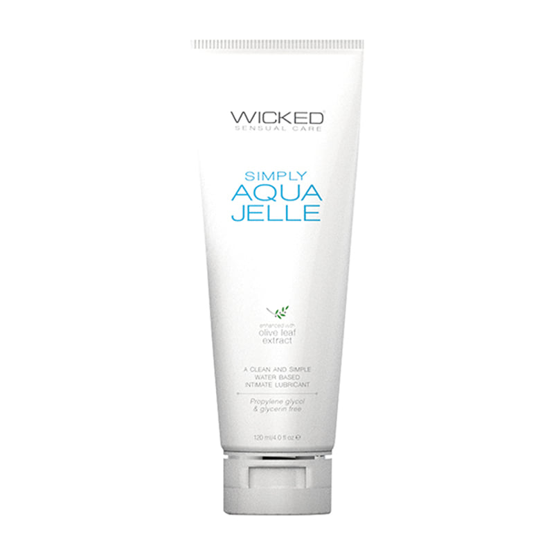Wicked Sensual Care Simply Aqua Jelle Water Based Lubricant - 4 oz