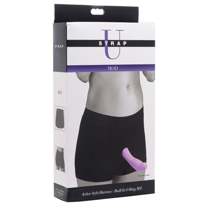 Strap U Mod Strap On Style Harness w/Built in O Ring - M/L
