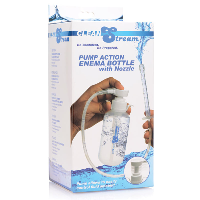 CleanStream Pump Action Enema Bottle w/Nozzle