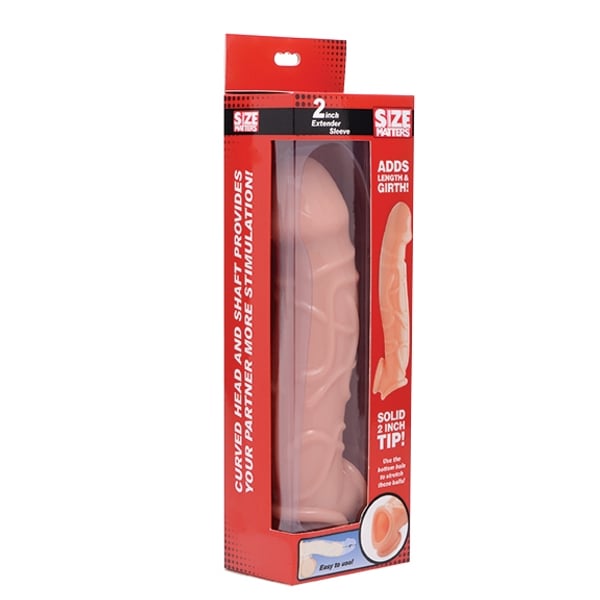 Size matters 2in extender sleeve flesh