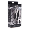 Master Series Dark Inflator Inflatable Silicone Anal Plug - Black