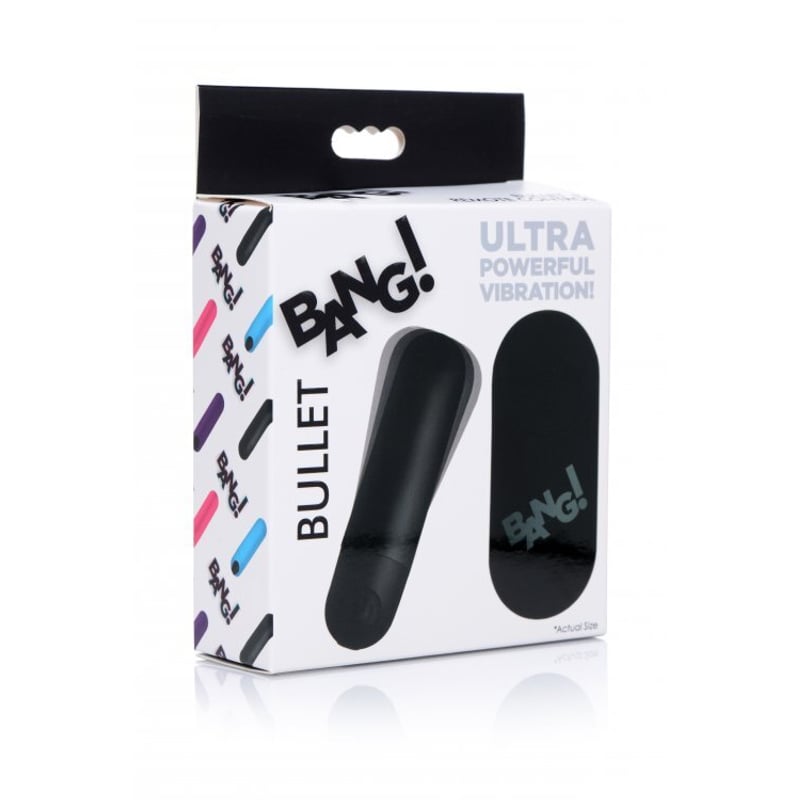 Bang! vibrating bullet w/ remote control black